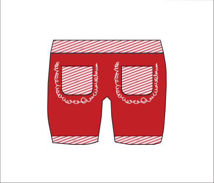 Candy Cane Shorts