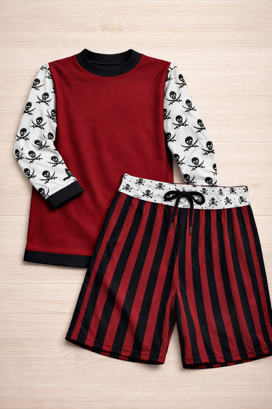 Crimson Captain Swim — Boys Set | Extended TAT