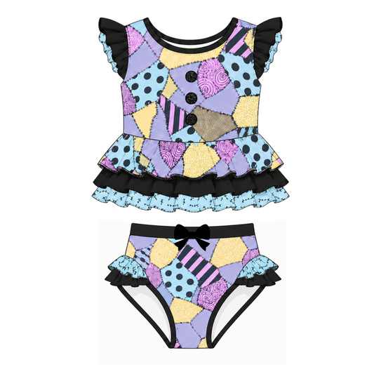 Girls' Patchwork Princess Swim: Pre-order