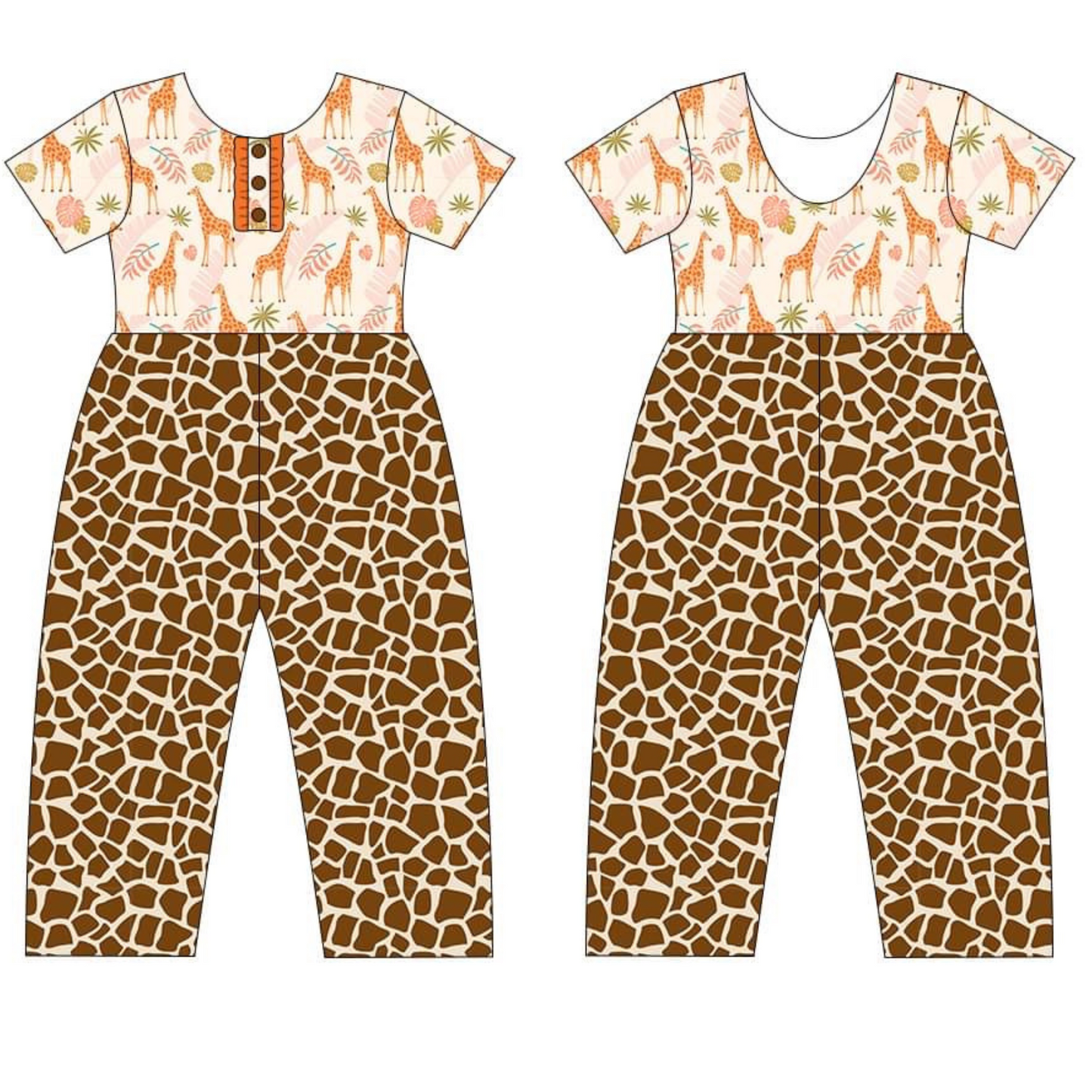 Giraffe Leggy Romper