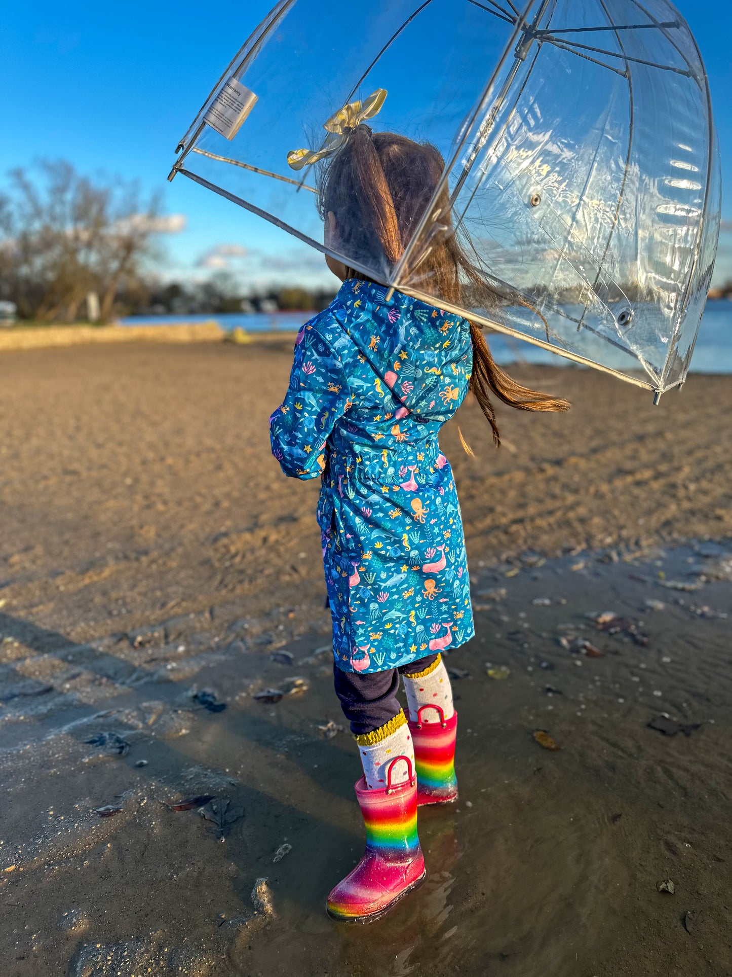 Ocean Waves Raincoat