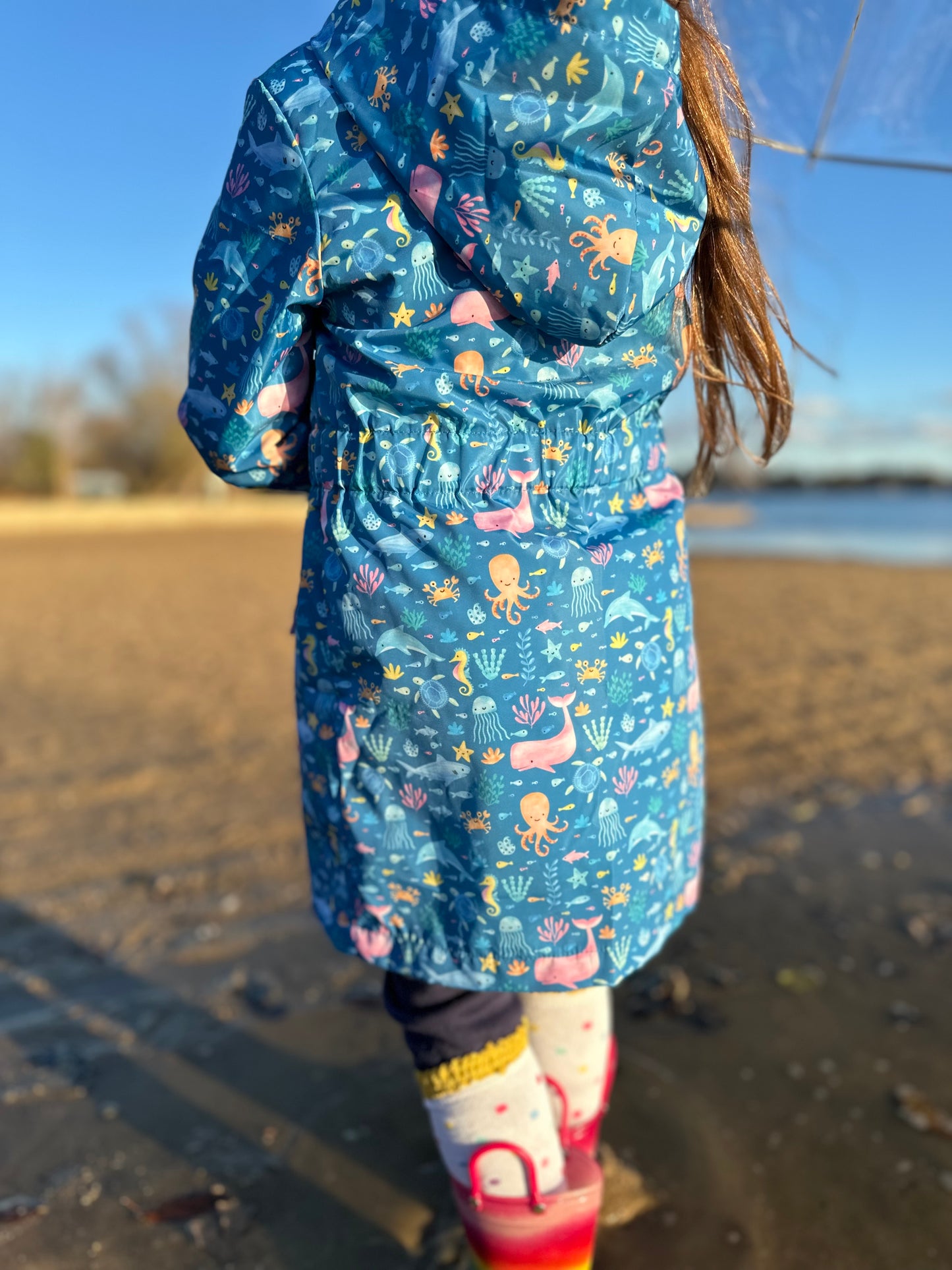 Ocean Waves Raincoat