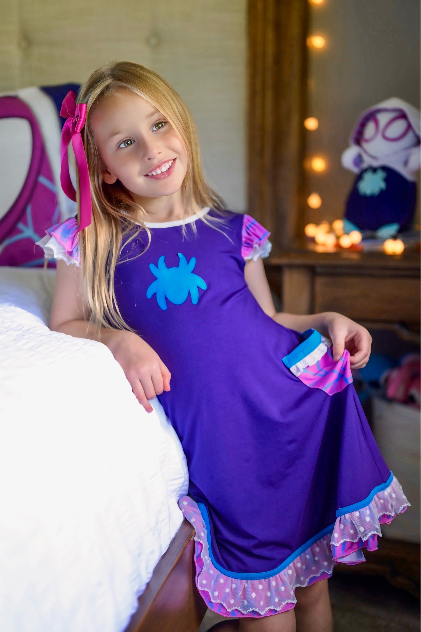 Sparkle Spider Lounge Gown