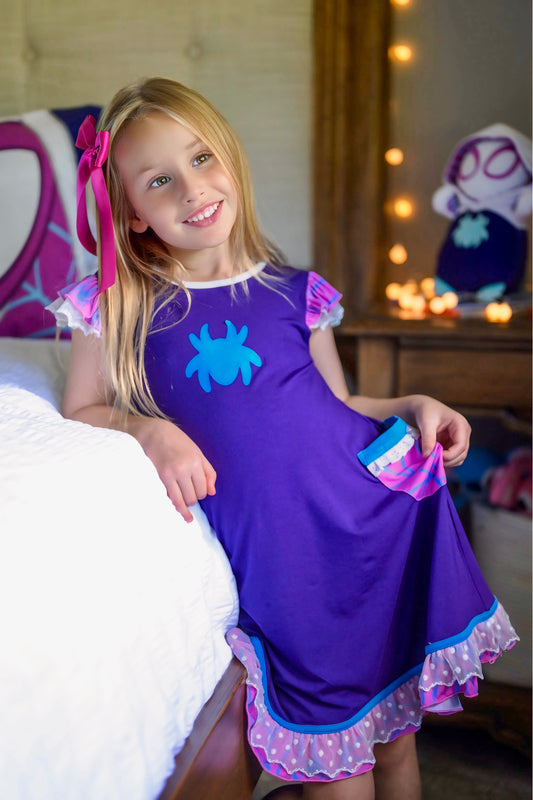 Sparkle Spider Lounge Gown