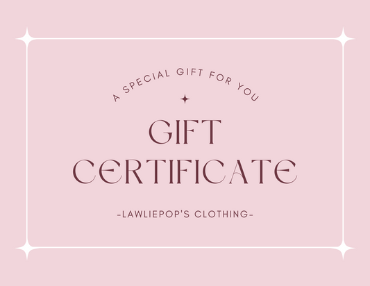 Gift Certificate